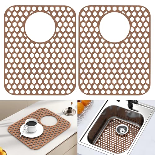 Protector de Fregadero de Silicona 2 Unidades 13.58 x 11.6 pulgadas