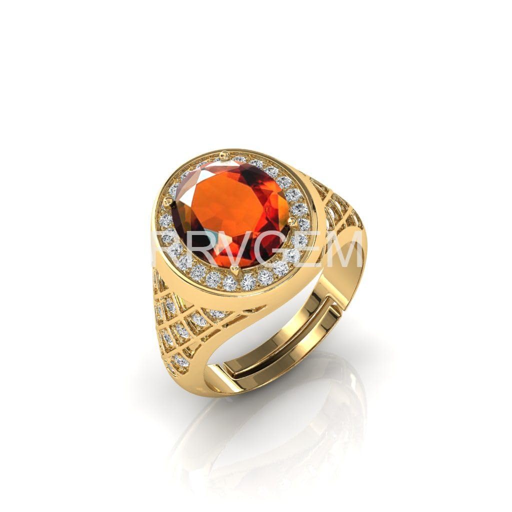 Anello in oro giallo 18 kt con Granati - Compro oro e Gioielleria