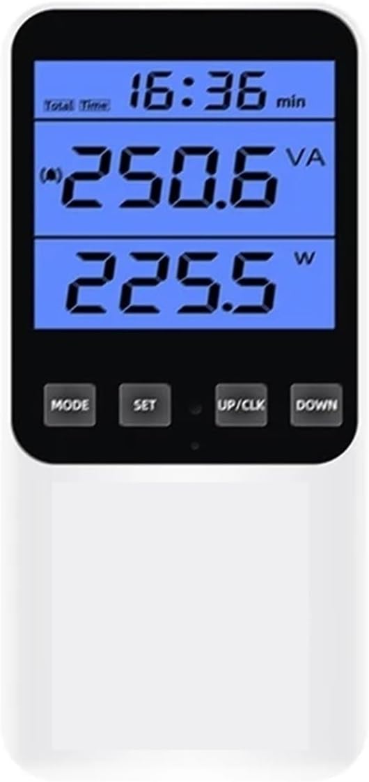 220V AC power meter socket, digital LCD wattmeter(NO backlight,FR Plug)