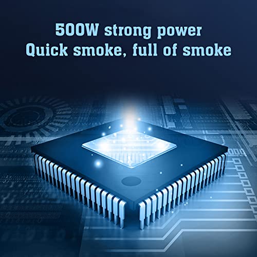 Máquina de humo con luces LED control remoto inalámbrico 500W miniatura 3