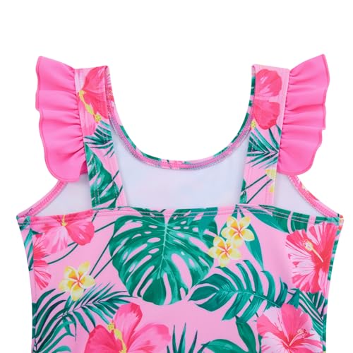 Image of Vieille Toddler Little Girls One Piece Swimsuits Ruffles Bathing Suits Mermaid Dinosaur Swimwear 2-7T