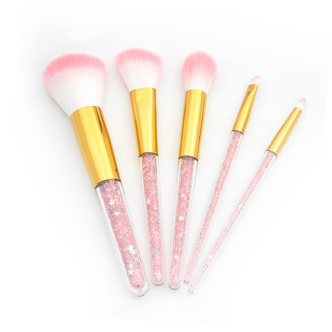 Set Da 15 Pezzi Pennelli Per Cipria Pennelli Cosmetici Per Il Viso Pennelli Da Trucco Diamantati Pennelli Per Il Trucco Degli Occhi Abito Pennello Per Il Viso Cristallo Mancare