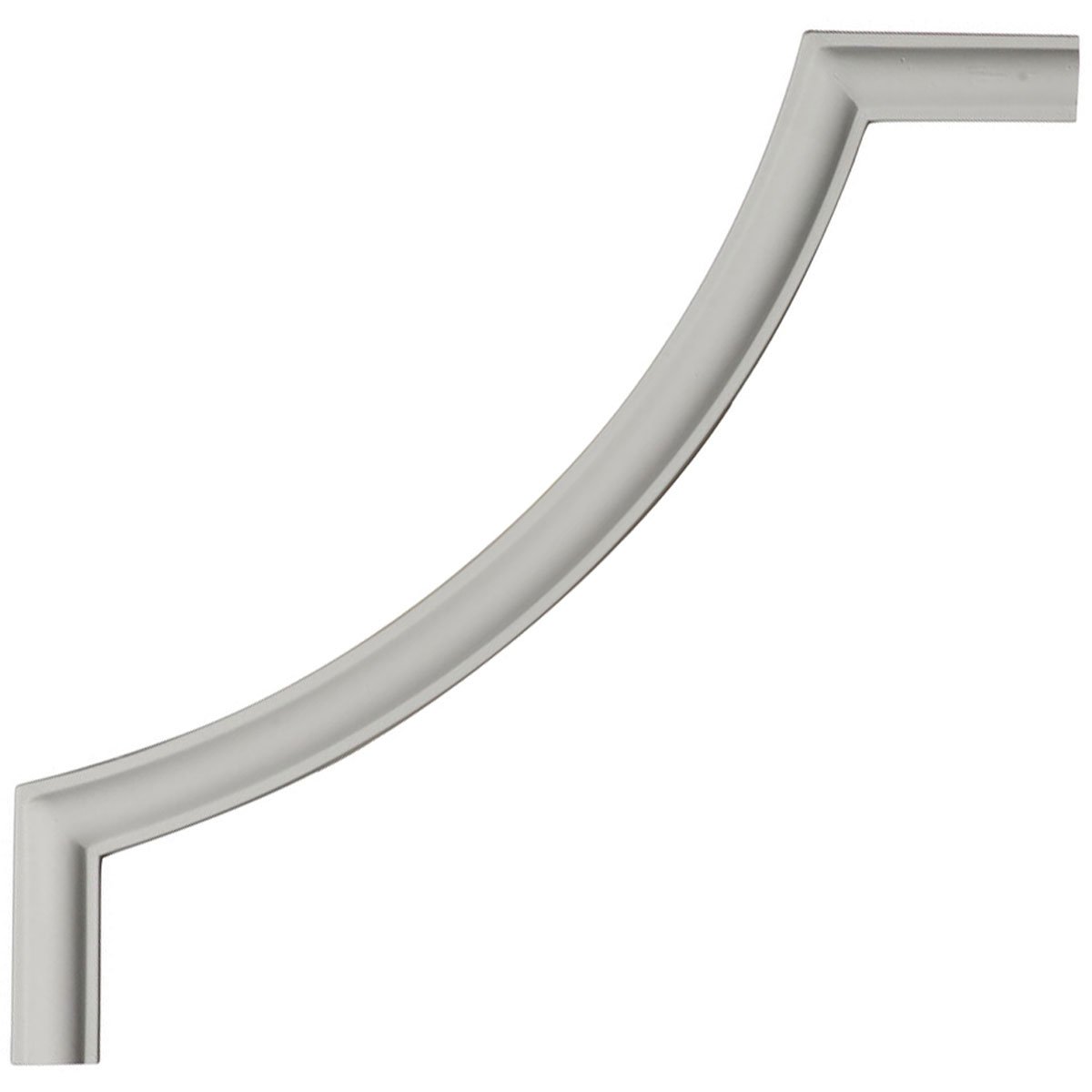 Ekena Millwork PML10X10TR Traditional Corner (matches moulding PML00X00TR) Panel Moulding, 10"W x 10"H x 3/8"P, Primed