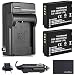 2 High Capacity Replacement Panasonic DMW-BCG10 Batteries with AC/DC Quick Charger Kit for Lumix DMC-TZ6,TZ10, TZ18, TZ19, TZ20, TZ25, TZ30, TZ35, ZR1, ZR3, ZS1, ZS5, ZS7, ZS8, ZS9, ZS10, ZS15, ZS19…