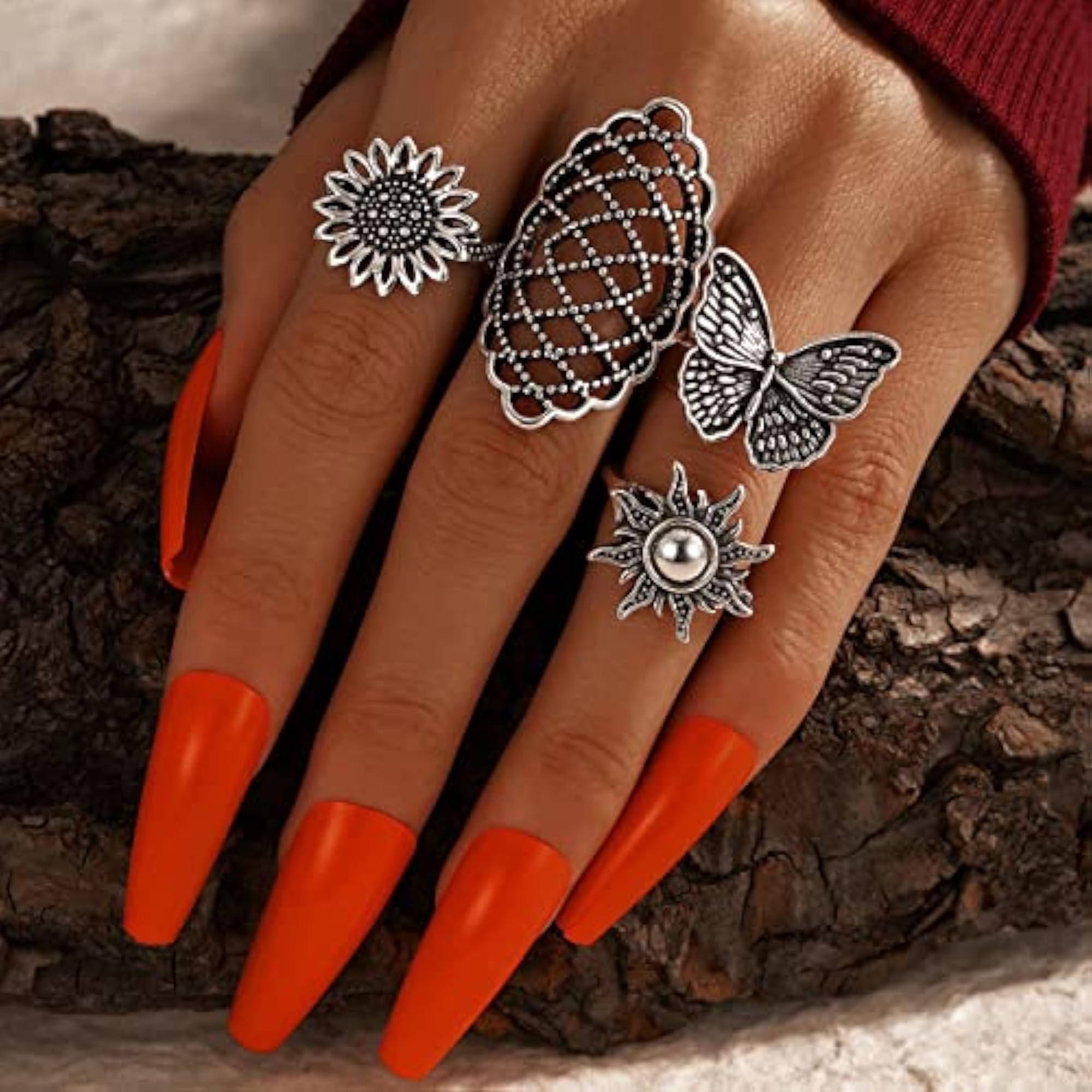 Contemporary Stackable Rings Set - Style 6