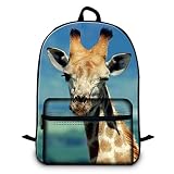 GiveMeBag Generic Cool Giraffes School Backpacks for Children Fashion Traveling Bags