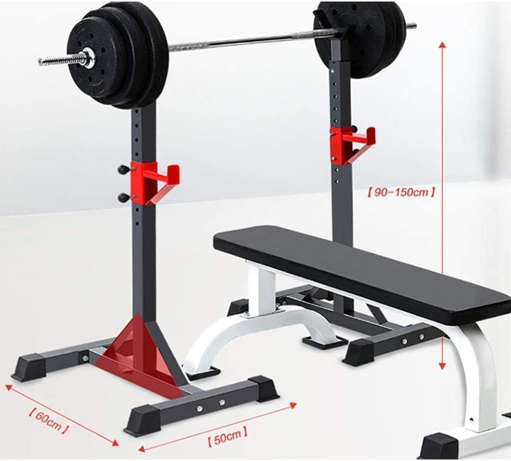 Squat Barbell Free Bench Press Stands Home Gym Squat Rack Fitness Simple Squat Bench Press for Household Use Integrated Fitness Barbell Rack
