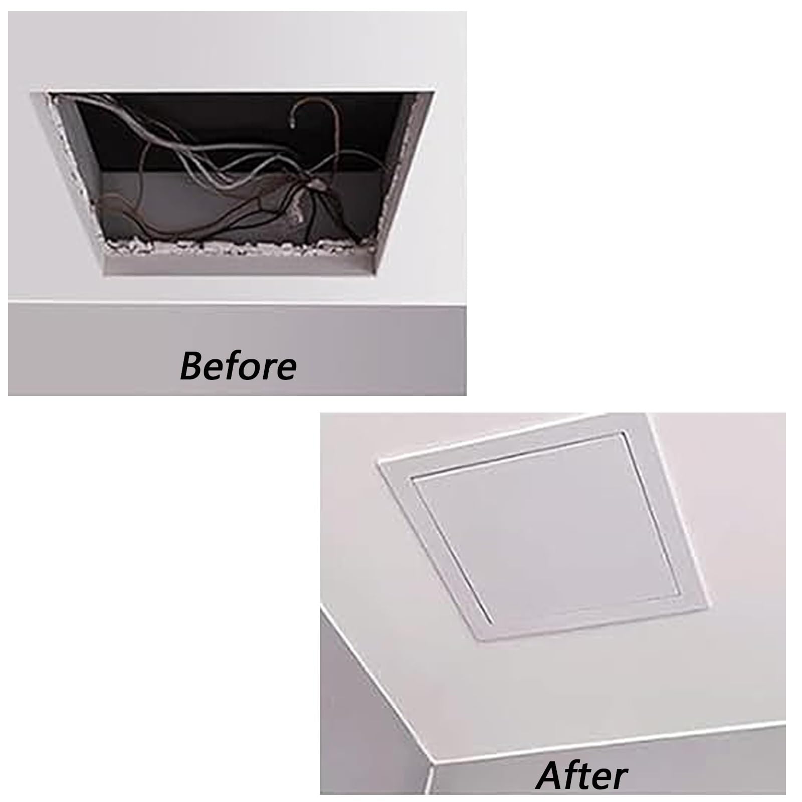 Panel Dostępowy Ze Stali Ocynkowanej | Biały Wiele rozmiarów do użytku na ścianie i suficie(150x150mm)