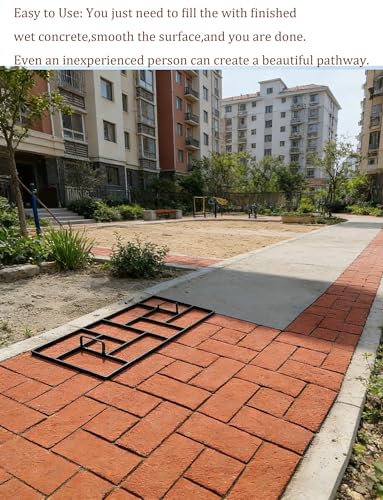 Miniatura 5 de Molde De Piedra De Pavimento Reutilizable Para Hormigón, Para Hacer Caminos, Moldes Decorativos De Pavimento Para Patio Al Aire Libre