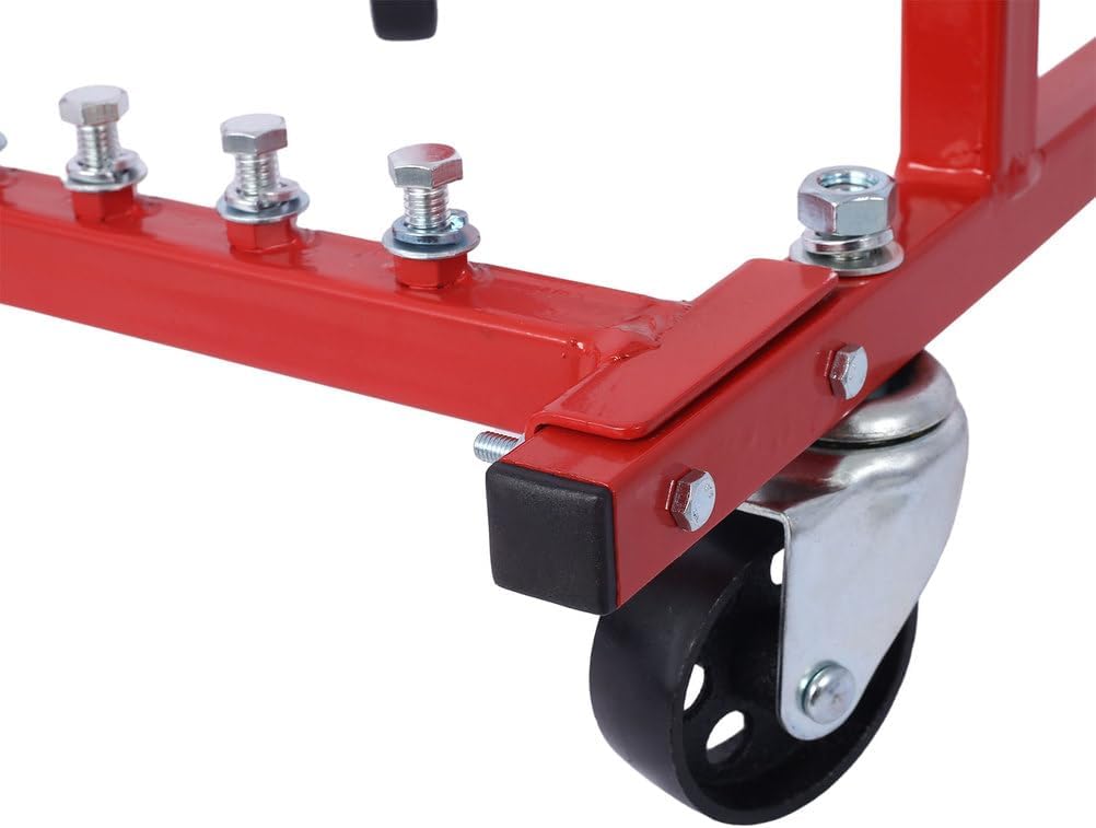 Engine Cradle Stand with Wheels, Compatible with Chevy Small Block & Big Block Engines, Heavy Duty Steel Engine Storage Cradle, 1000 lb Capacity, Powder Coated