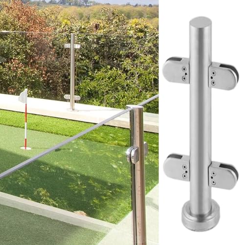 Abrazadera para barandilla de vidrio para suelo de piscina y terrazas exteriores