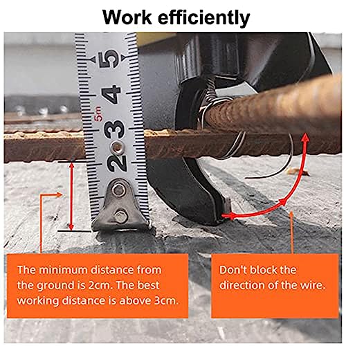 Electric Rebar,Rebar Tier Tying Machine,Electric Cordless Rechargeable Rebar Tier Tool Kit,12-24mm 2000mah Rebar Tying Machine Tool Set for Civil Building,Steel Bar Tying,Floor Pipe - Image 7