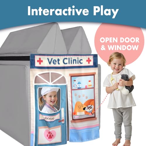 Image of Play Panel for Modular Play Couch Childrens Play Panel for Toddler (Sofa not Included) (Vet Clinic)