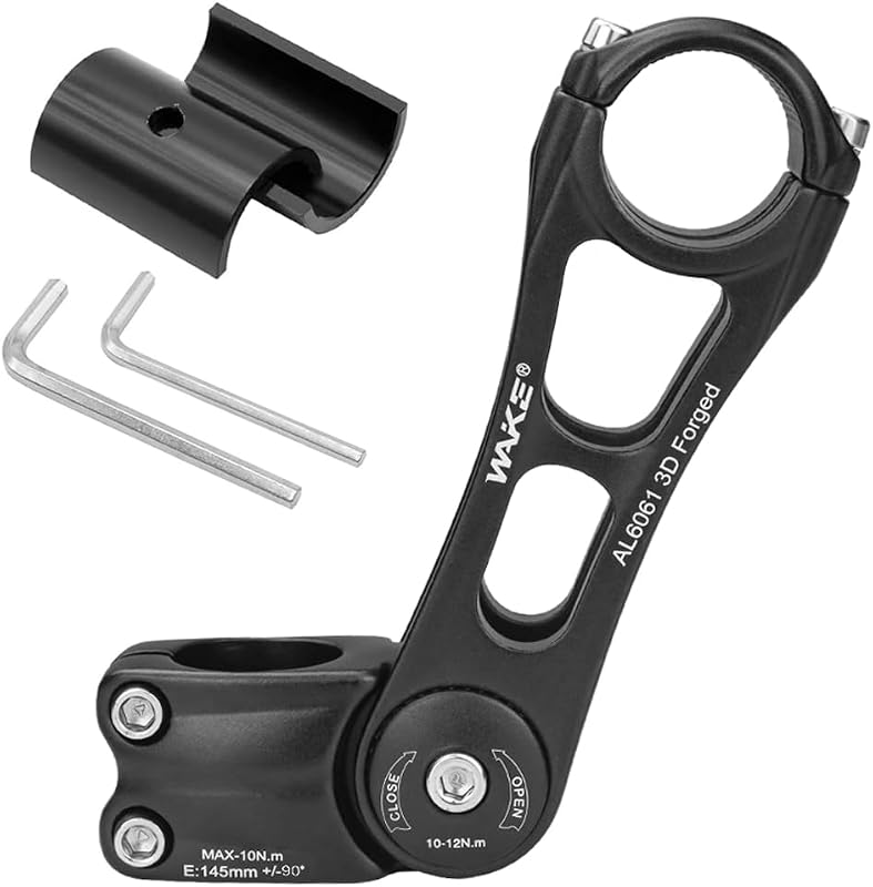 CYSKY Kerékpár Váll 31.8/25.4mm Állítható ±90° MTB Stem Riser
