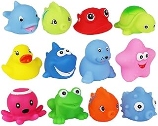 Click N' Play Assorted Colorful Bath Squirters (12 Pack)
