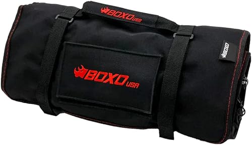 Miniatura 5 de Boxo USA - Rollo de herramientas de barco marino de 82 piezas, herramientas métricas y SAE para mantener lancha motora, velero, embarcación en