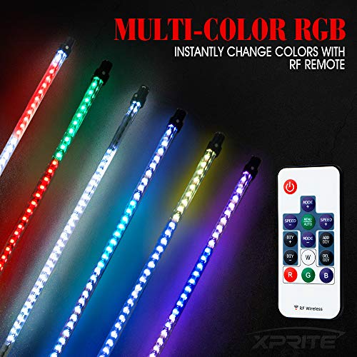 image for Xprite LED Whip Lights Waterproof for Offroad Jeep Sand Dune Buggy Can