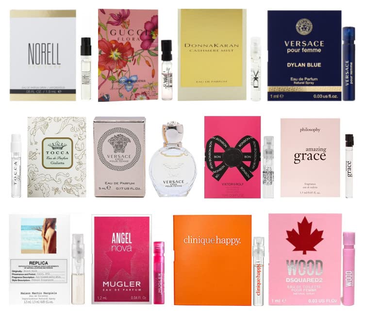 12 Women's Perfume Sample Vials Set Yes I Deserve It
