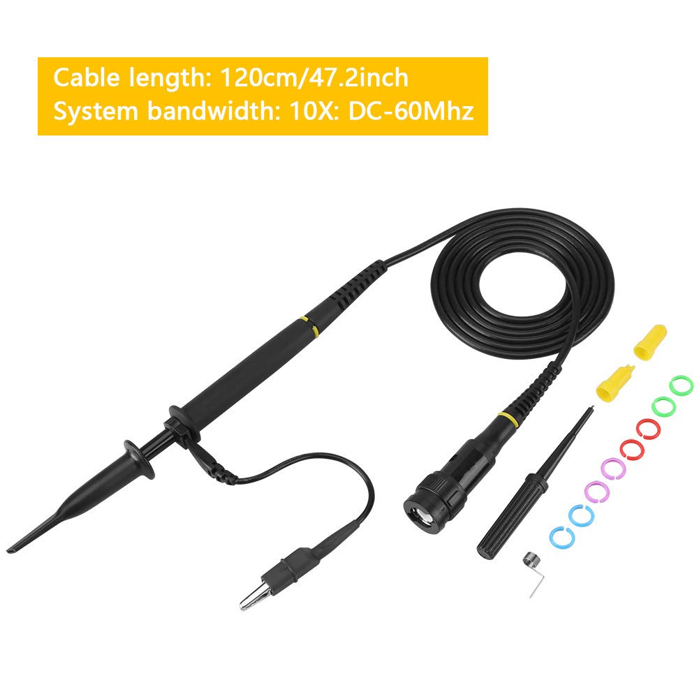 Oszilloskop Tastkopf, P4060 2000V 60 MHz 1: 100 Oszilloskop Probe Hochspannung Oszilloskop-Clip-Sonde Oszilloskop Probe Kit 1,2 M Kabel Mit Standard BNC Ende