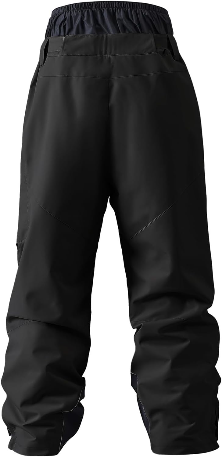 YEEFINE Men's Snow Ski Pants Insulated Cargo Snowboard Pants Bibs Loose Baggy Waterproof Winter Sports - Image 6