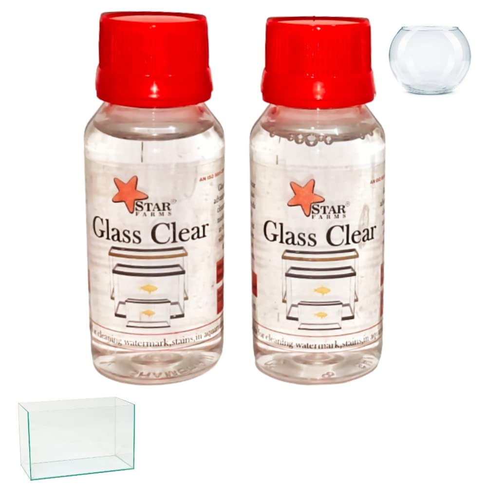 star farms Jeffrey Glass Cleaner For Aquarium - Formula For Cleaning Water Mark, Stains In Aquarium And Bowls - 60Ml (Combo Pack Of 2) (B0BC4K1KD7) Amazon Price History, Amazon Price Tracker