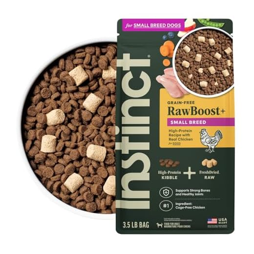 Instinct RawBoost Small Breed, Natural Dry Dog Food with FreshDried Raw, High Protein, Grain-Free Recipe - Real Chicken, 3.5 lb. Bag