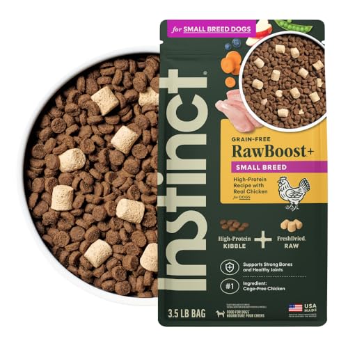 Instinct RawBoost Small Breed, Natural Dry Dog Food with FreshDried Raw, High Protein, Grain-Free...