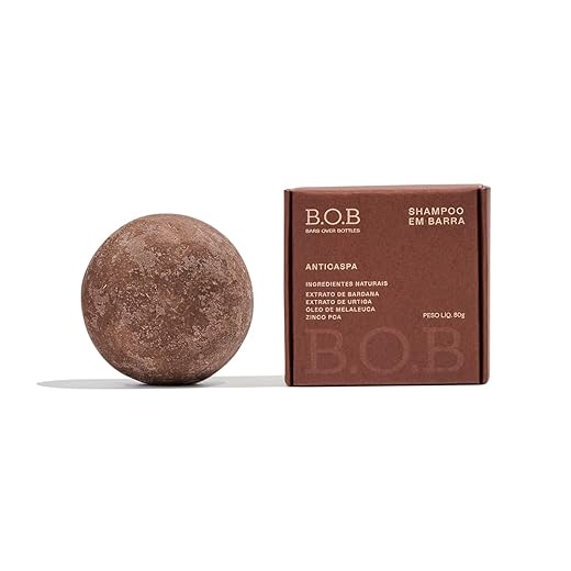 B.O.B Bars Over Bottles Shampoo em Anticaspa de uso diário para cabelos com caspa | Natural, vegano, livre de crueldade, sustentável, livre de plástico, waterless, anticaspa, suaviza