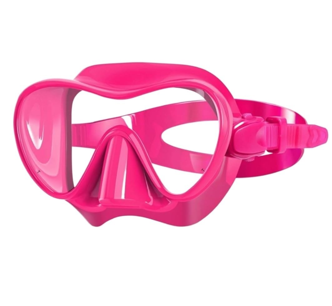 Maschera Sub Set Boccaglio Dry Top Maschera Da Snorkeling Attrezzatura Da Snorkeling Maschera Da Immersione Antiappannamento Anti-perdite E Set Boccaglio Subacquee e Snorkeling (Color : Rosa, Size :