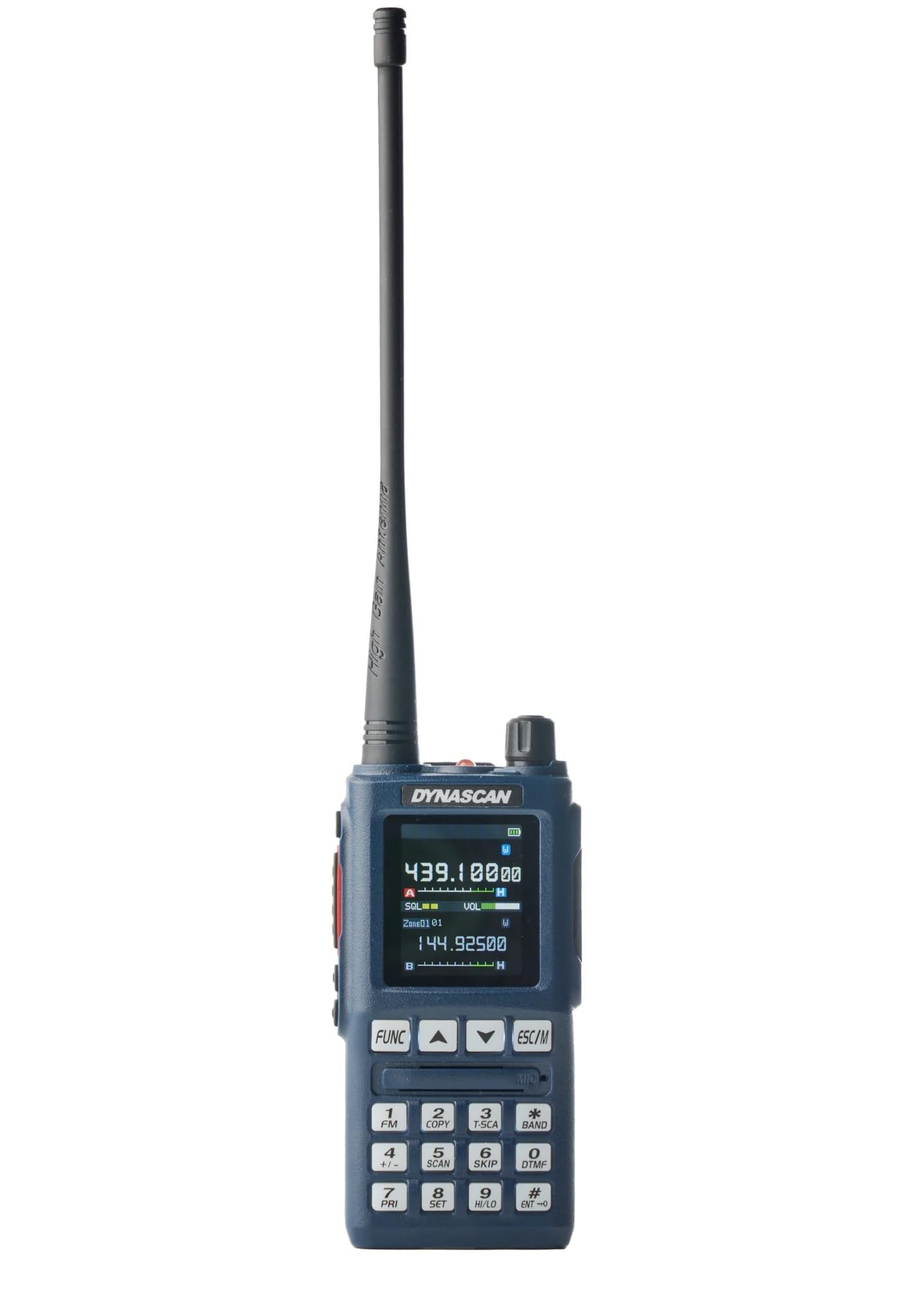 Stazione radio Dynascan UV‑101 doppia banda VHF/UHF
