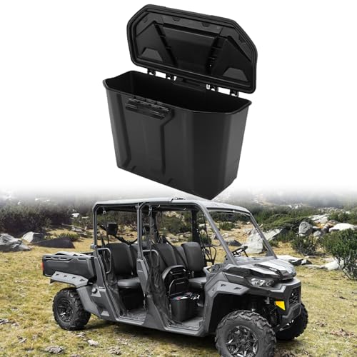 HAKA TOUGH Removable Storage Bins for Can-Am Defender Accessories 2016-2024, Passenger Under Seat Storage Box for Can Am Defender HD8 / HD10 / HD5 / Max HD8 / Max HD10 16-24, Replace OEM #715003314