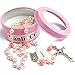 Hedi Pink Color Holy Rosary with Lourdes Medal