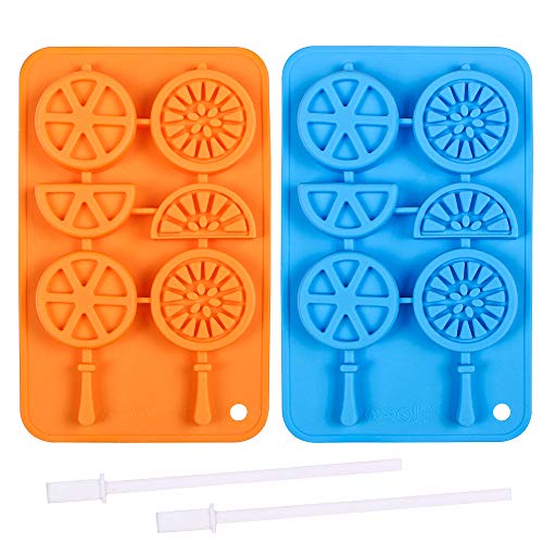 Molde de silicona para cubitos y paletas Webake 2 piezas