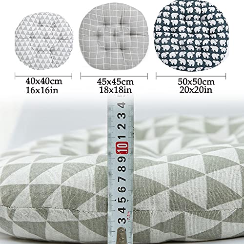 QIQIQ Set di 6 Cuscini Rotondi per Sedie Moderno