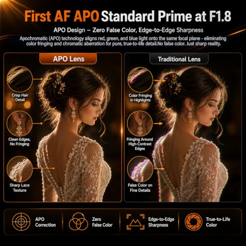 Image of VILTROX APO AF 35mm F1.8 II EVO Lens for Sony FE-Mount | APO, F1.8 Large Aperture, 12.5oz Lightweight, STM Autofocus, 63 angle of view, 58mm Filter Thread, 0.43m / close focus