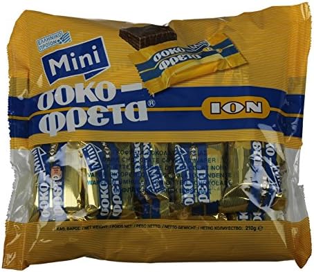 ION MINI CHOCOFRETA DARK WAFERS IN 210g BAG