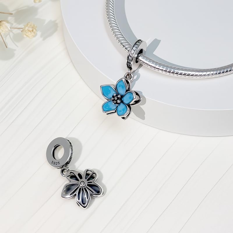 PARCOM Charms 925 Sterling Silver for Bracelets and Necklace Pendant Bead Charm Mother's Day Jewelry for Women Gold - Image 2