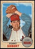 1968 Topps #295 Sonny Siebert Cleveland Indians Baseball Card