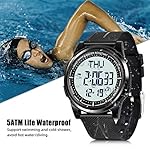 Beeasy Digital Watch Waterproof with Stopwatch Alarm Countdown Dual Time, Ultra-Thin Super Wide-Angle Display Digital Wrist Watches for Men Women - Image 2