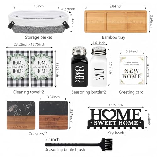 Hoomast House Warming Gifts New Home, 10 Pcs Housewarming Gift Ideas, New House Gift Basket for Homeowners Couples Women, Closing Gifts for Home Buyers - image 2
