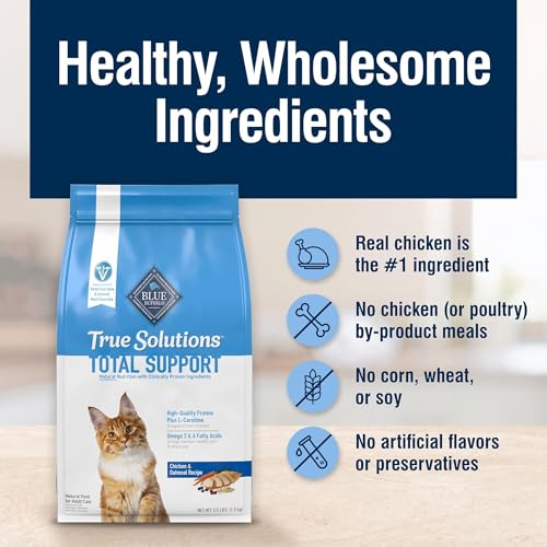 Blue Buffalo True Solutions Total Support Chicken Dry Cat Food, 3.5 lb - image 6