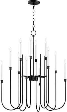 Maxim Lighting 11286BK Tux - 12 Light Chandelier In Traditional Style-42 Inches Tall and 36 Inches Wide
