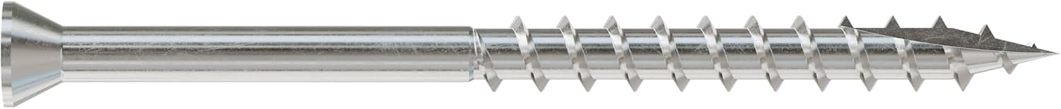 Simpson Strong-Tie S07225FBB Trim-Head Screw, Square Drive — #7 x 2-1/4 in. #1 SQ, Type 305 (3000-Qty)
