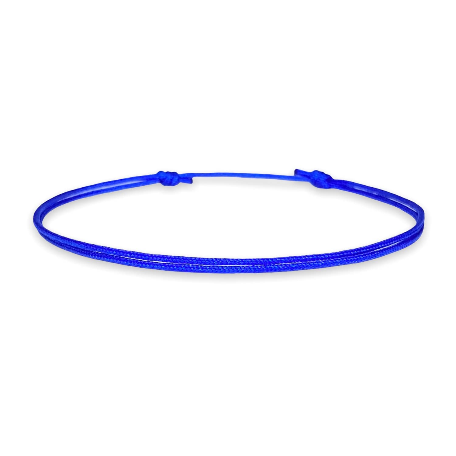 Thin Royal Blue Cord Bracelet for Men Women Teen Unisex Adult