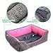 powerking Hundebett, wasserdichtes Haustier Mat Pad und Schlafkissen für Kitty Katze und kleine Hündchen, weich und waschbar (Rosa)