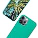 eplanita Eco - Funda para teléfono móvil para iPhone 12 Pro Max, fibra vegetal biodegradable y TPU suave, cubierta protectora contra caídas, ecológica cero residuos (iPhone 12 Pro Max, menta)