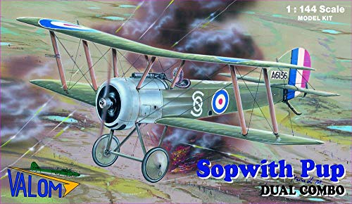 Valom 1/144 Scale Sopwith Pup (Dual Combo) - Plastic Model Building Kit # 14402