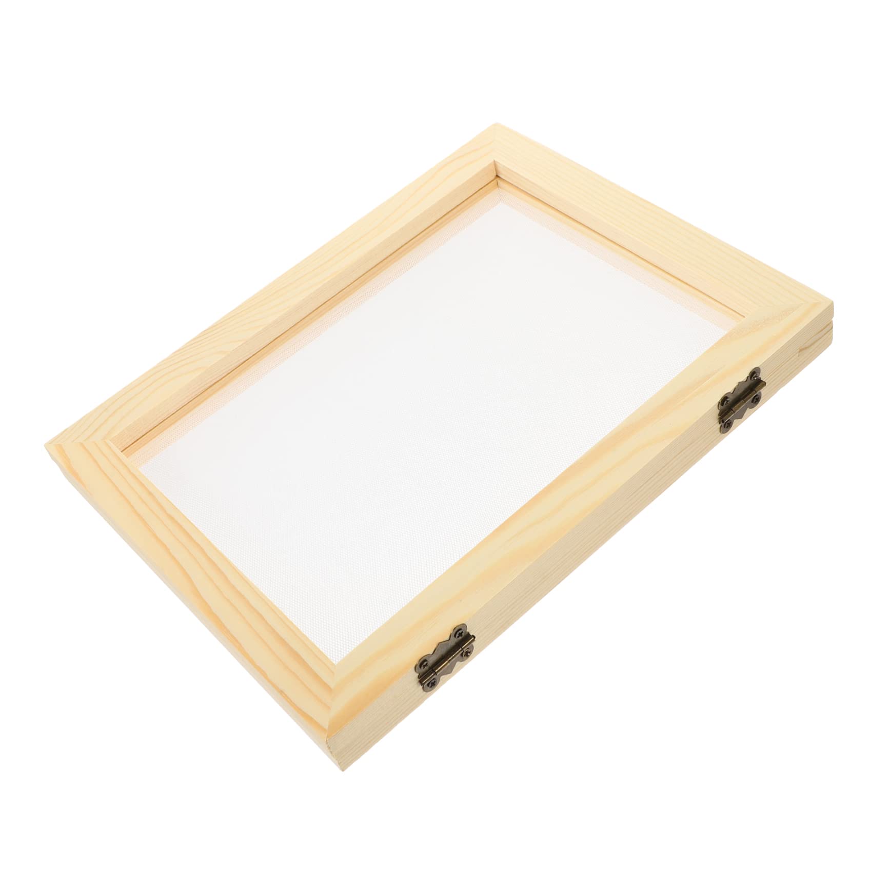 ARTIBETTER Pine Wood Picture Frame Paper Making Screen Craft Frames DIY Paper Craft Tool