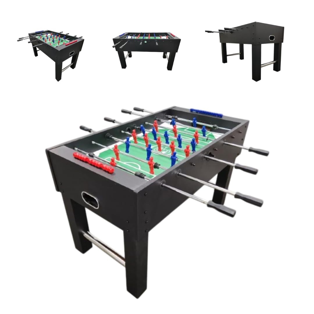 BILIARDINO - Calcio Balilla Dimensioni Regolamentari - Biliardino con ASTE TELESCOPICHE in MDF da 11vs11
