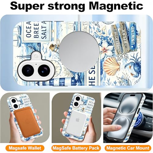 Coque de téléphone pour iPhone 16 6,1" rigide avec collage fleur rétro - 6